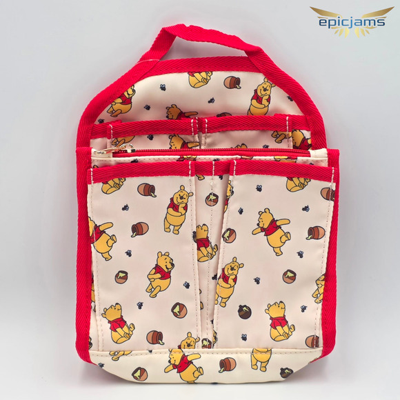 Disney Winnie the Pooh Hunny Pot Bee AOP Mini Backpack Bag Organizer New - Picture 1 of 3